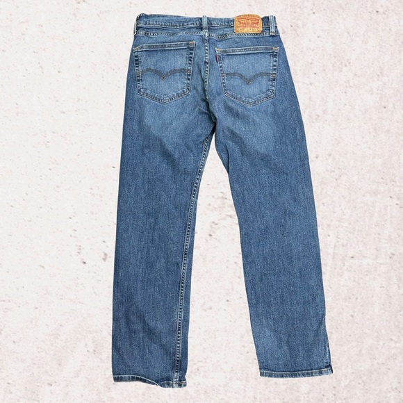 Levi's Blue Straight-Leg Jeans Classic Fit - Picture 2 of 4